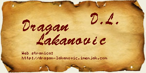 Dragan Lakanović vizit kartica